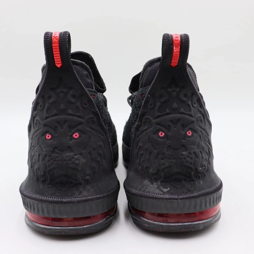 Nike LeBron 16 Fresh Bred Mens Size 12 Black Red Basketball Sneakers AO2588-002